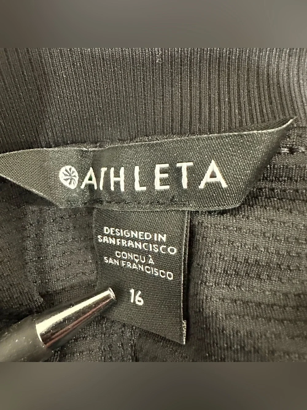 Athleta Skort Women’s 16 Black Zip Pockets Elastic Waist Shorts Tennis NWT - Picture 3 of 6